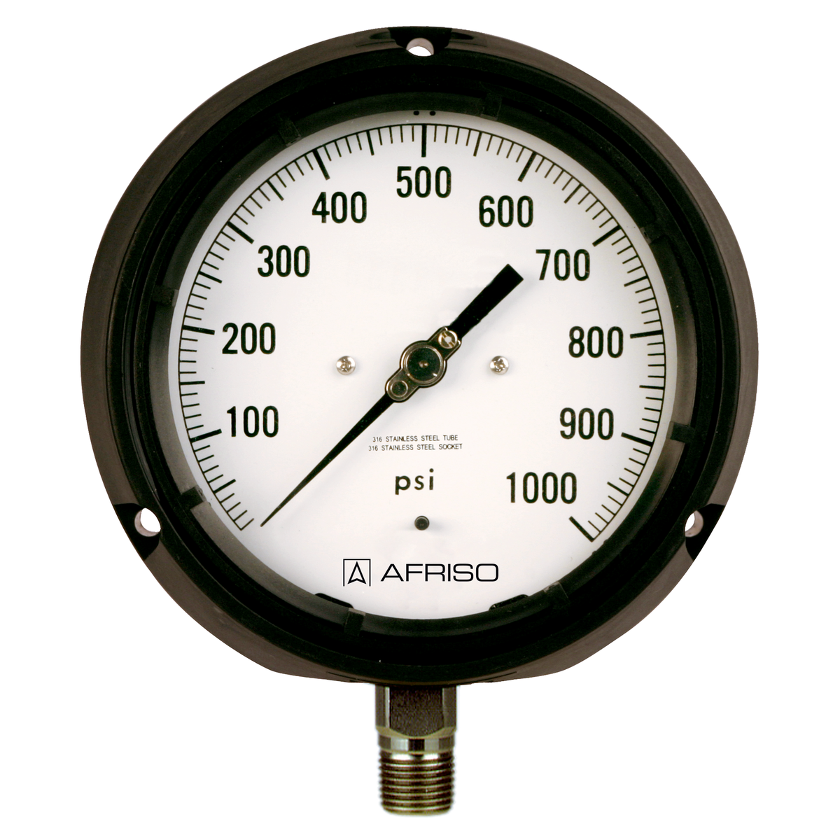 3130-T/V Prosessmanometer kunststoff sikkerhet tørre/glyserinfylte